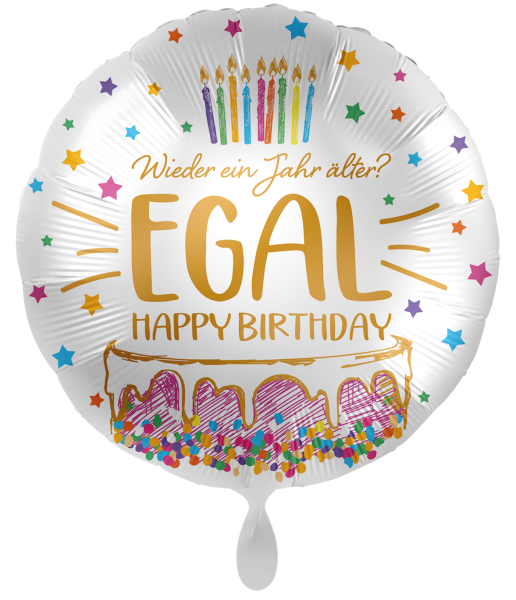 XL Jumbo Folienballon - Happy Birthday, Tortendesign - 71cm